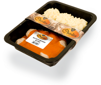 Meatballs In Tomato Sauce With Mashed Potatoes - Purée (350x350), Png Download