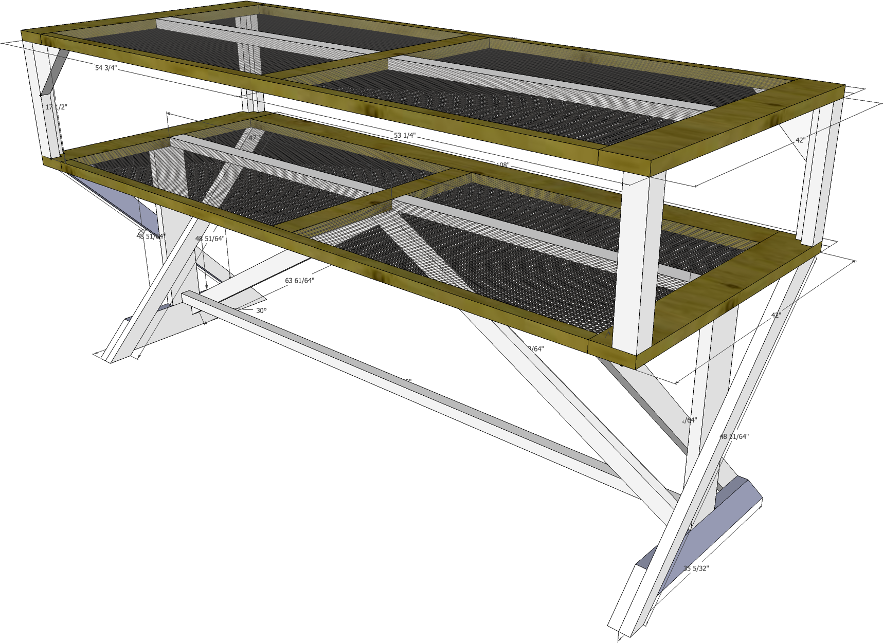 Pedestal Greenhouse Or General-purpose Table - Coffee Table (1800x1299), Png Download