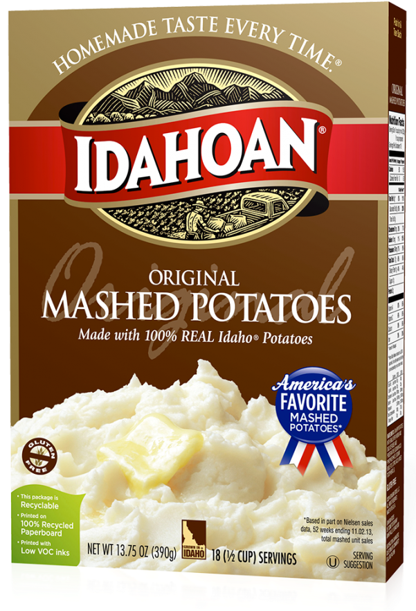 Original Mashed - Idahoan Original Mashed Potatoes 13.75 (600x888), Png Download