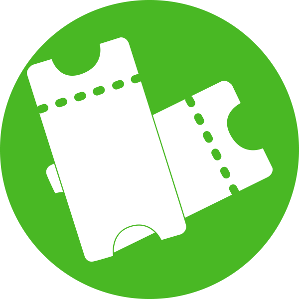 Ticketing System Icon - Green Ticket Icon Png - Free Transparent PNG ...