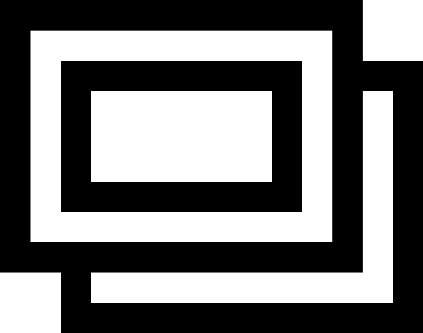 This Icon Is Of Two Squares Placed Over Each Other - Ciar Empresa Constructora (1600x1600), Png Download