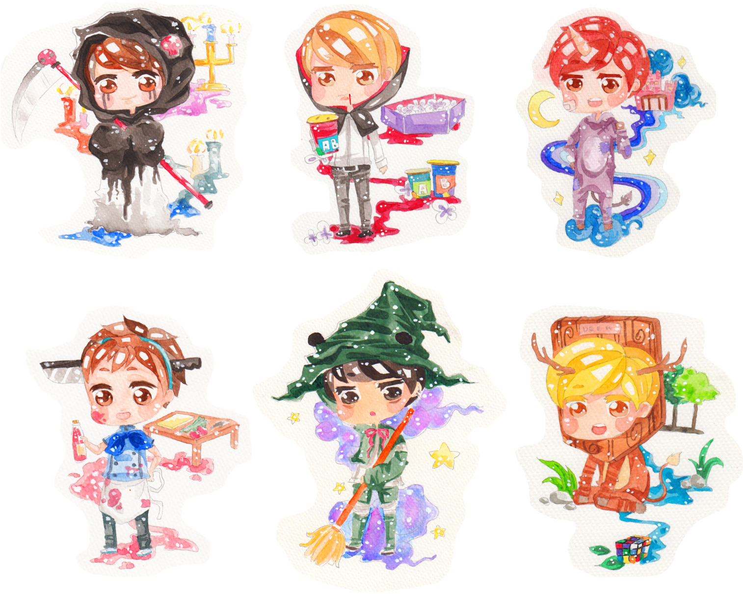 Exo For Halloween - Drawing (1600x1233), Png Download