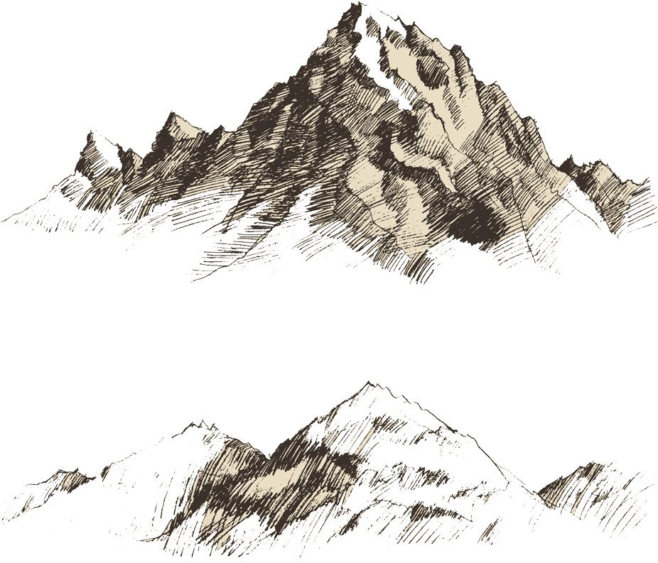 Clip Library Stock China Drawing Scenery - Sketch Mountain (1000x1000), Png Download