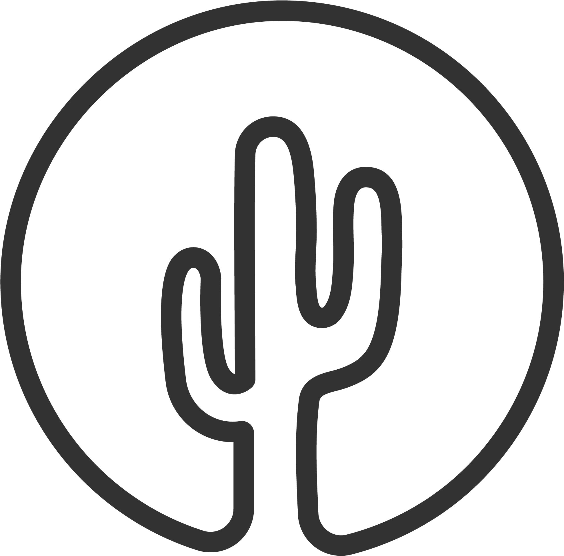 We Love Cactus Logo - Cactus Logo (2000x2000), Png Download
