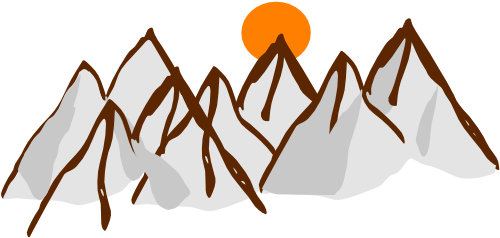 Clip Arts Related To - Range Of Mountains Clip Art (600x254), Png Download