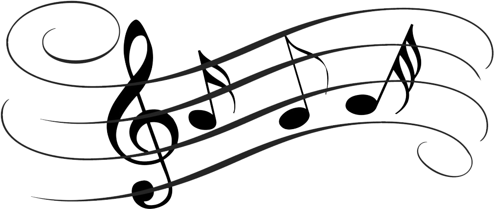 Tune Png Transparent Images - Musical Notes Note Cards (1024x460), Png Download