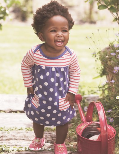 Happy Black Baby - Mini Boden Kids (398x516), Png Download