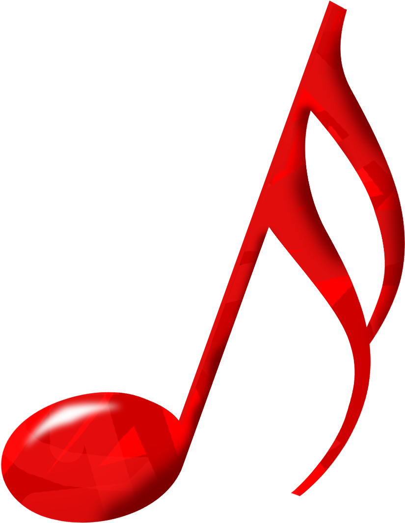 Musical Music Download Clip Art Transprent Png - Red Music Note Png (1600x1200), Png Download