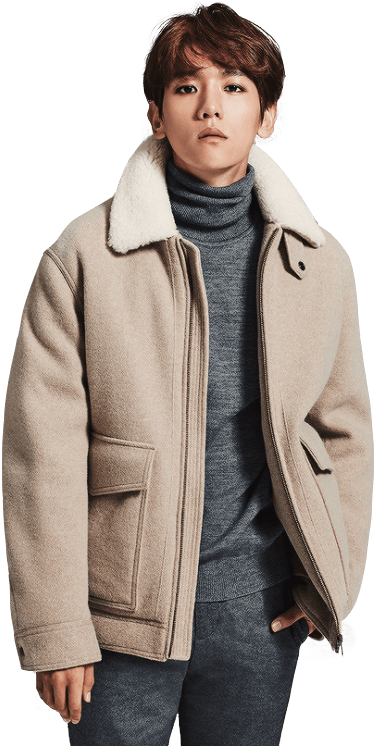 Exo Baekhyun Posing - Exo Suho Png (500x745), Png Download