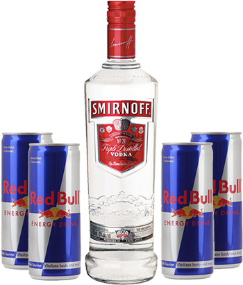 Vodka Red Bull Bundle - Vodka Red Bull Png (500x500), Png Download