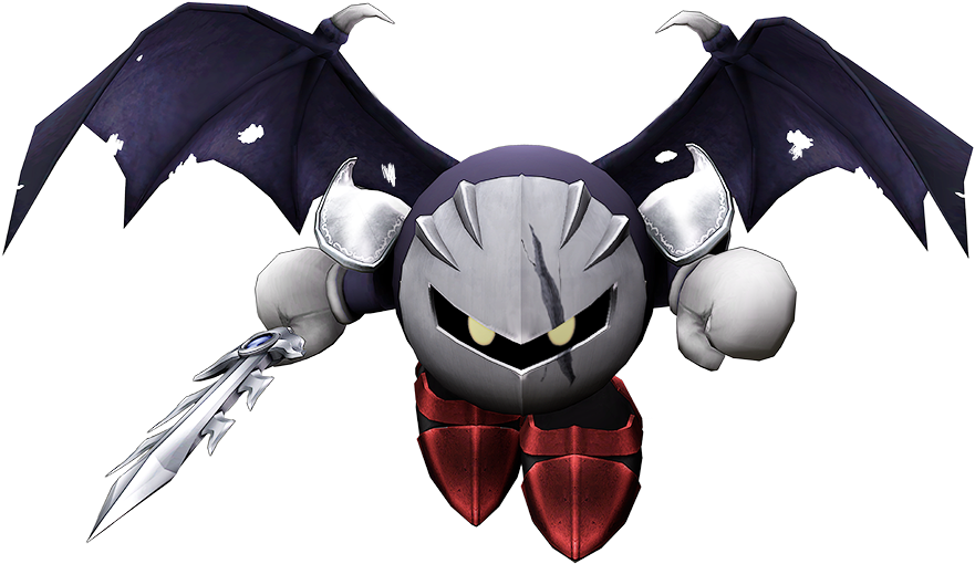 Dark Meta Knight - Kirby Star Allies Update 2 (900x539), Png Download