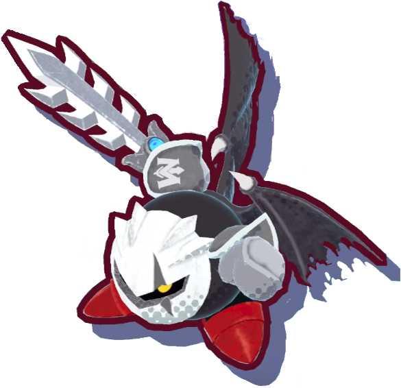 Dark Meta Knight-ksa - Dark Meta Knight Guest Star (590x578), Png Download