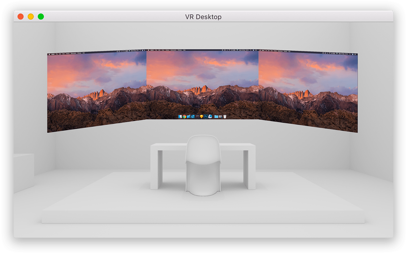 Vr Desktop For Mac (1000x623), Png Download