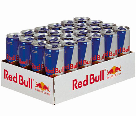 Red Bull Transparent Images - Crate Of Red Bull (470x400), Png Download