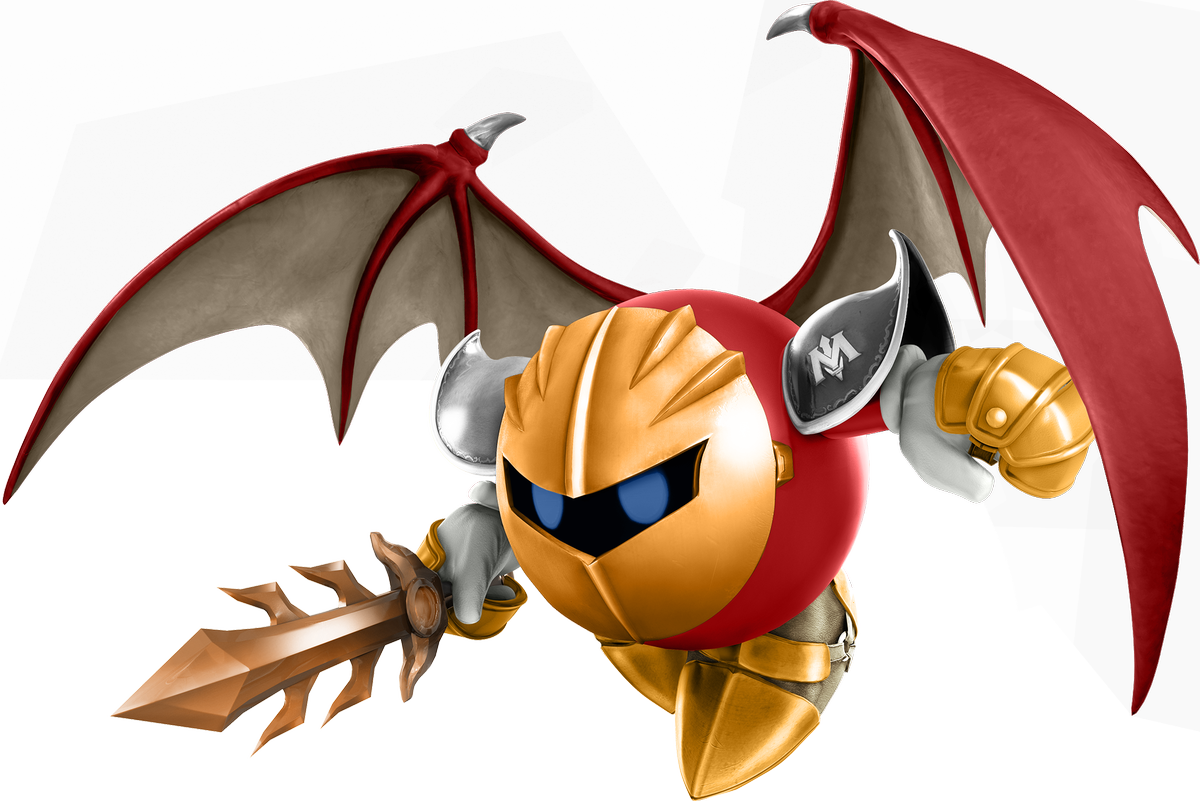 Meta Knight With Wings (1200x801), Png Download