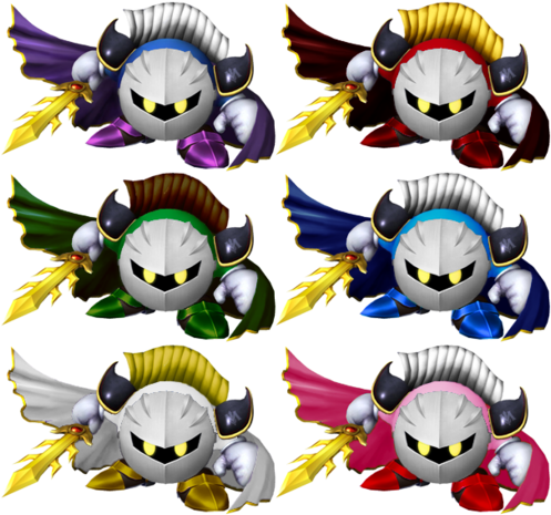 New Color Swaps - Meta Knight (500x471), Png Download