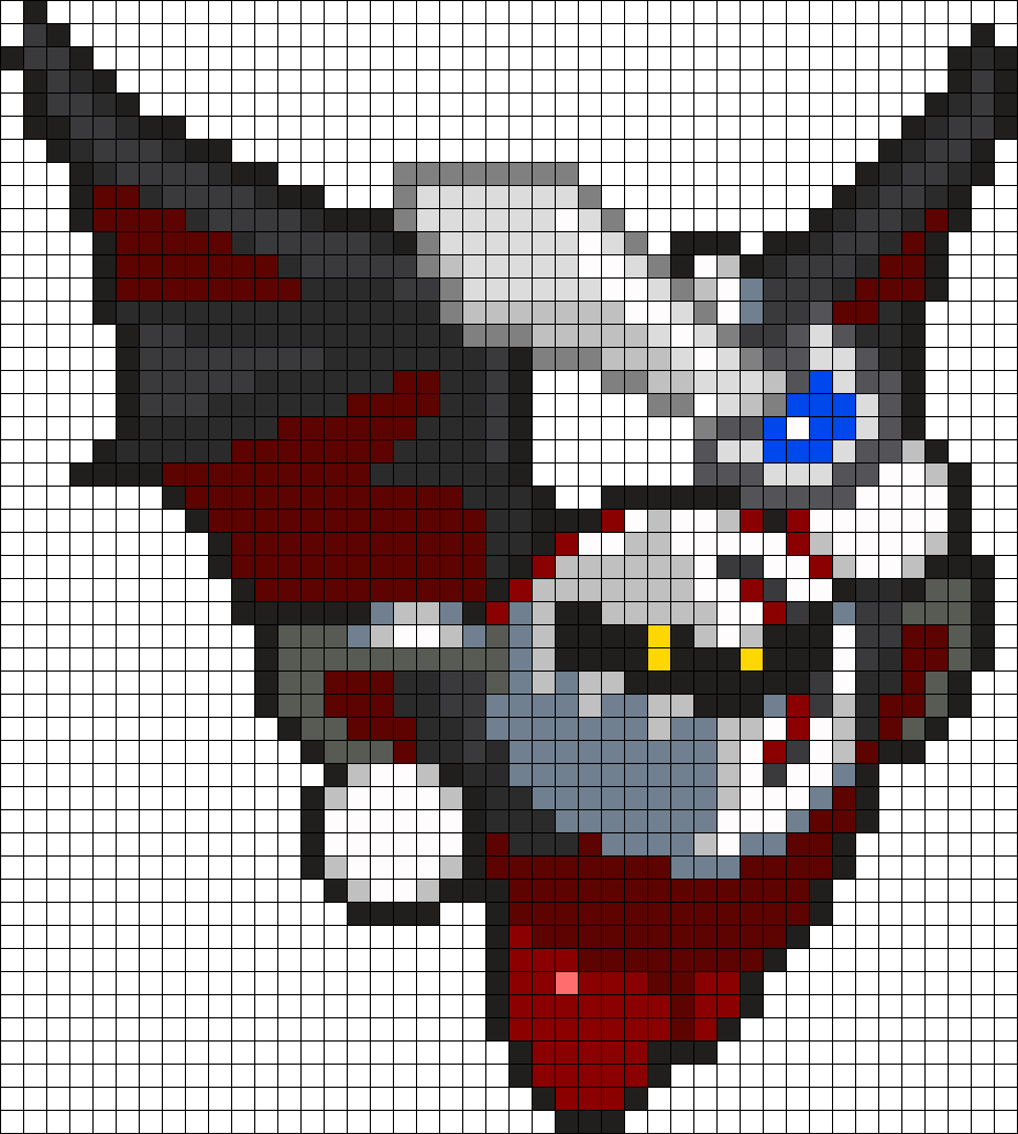 Dark Meta Knight Perler Bead Pattern / Bead Sprite - Meta Knight Pixel Art (925x1030), Png Download