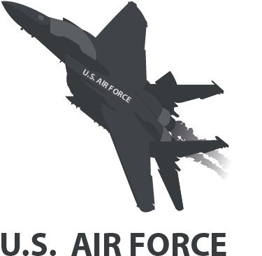 Us Air Force - Us Air Force Png (377x377), Png Download