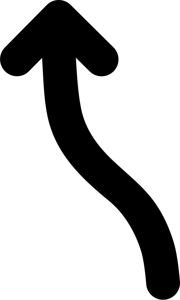 Arrow Wave Pointing Up Svg Png Icon Free Download - Icon (590x981), Png Download