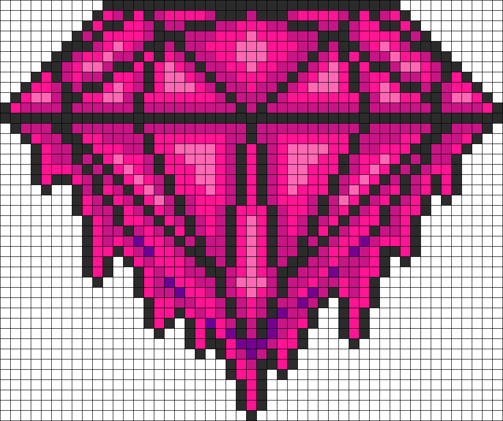Diamond Perler Bead Pattern / Bead Sprite - Bead (1030x862), Png Download