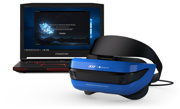 Right Now, High End Vr Systems Typically Have Separate - Windows Mixed Reality Acer (580x368), Png Download