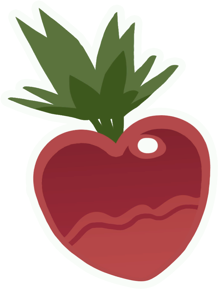 Heart Beet - Slime Rancher Pogo Fruit (1024x1024), Png Download