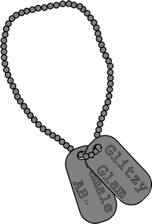 Military Dog Tags Clip Art - Dog Tags Clip Art (340x500), Png Download
