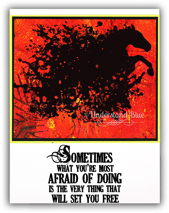 Stay Wild Gel Press Print And Visible Image Card By - Poster (650x765), Png Download