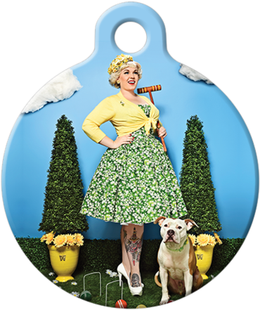 Coquettish Country Club Dog Tag - Dog Tag (394x462), Png Download