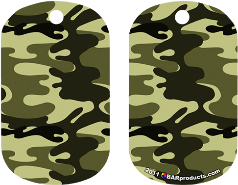 More Views - Dog Tag Bottle Opener - Blue Camo (500x500), Png Download