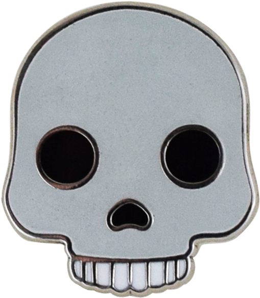 Skull Emoji Pin - Emoji (710x710), Png Download