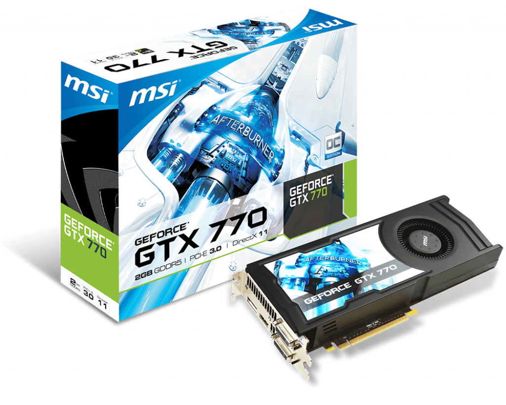 Pci Express Solution Graphics Card N770-2gd5/oc - Msi Nvidia Geforce Gtx 770 Gaming 2gb (1024x820), Png Download