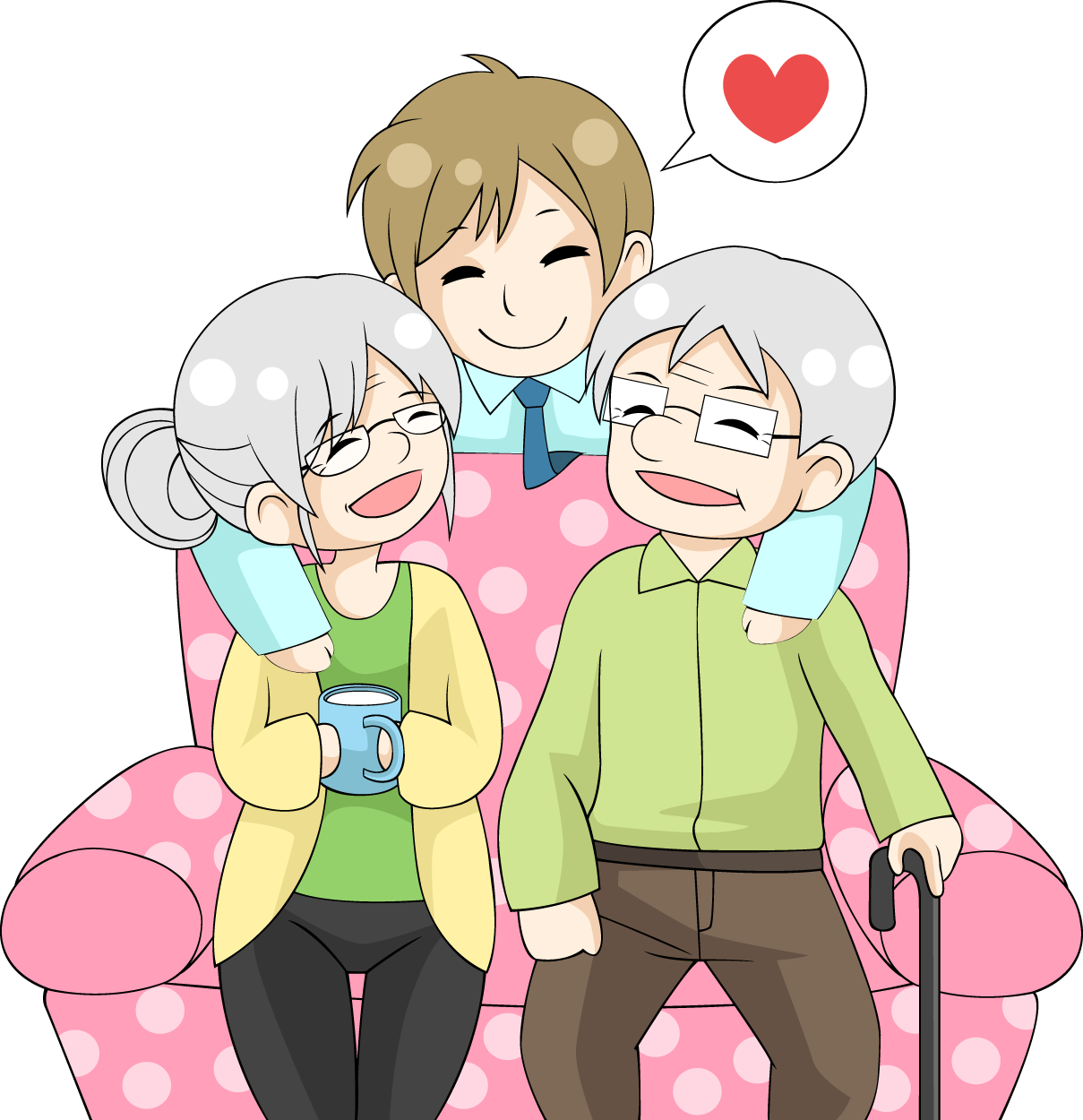 Honour Thy Father And Mother Respect Clip - Respeto A Los Padres Animado (1209x1250), Png Download