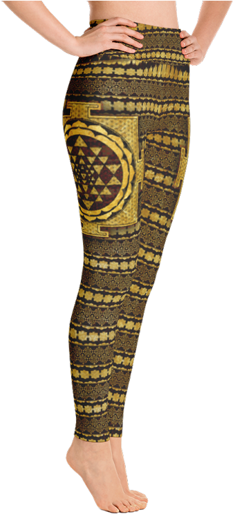 Sri Yantra Mandala Leggings Right Side (777x777), Png Download