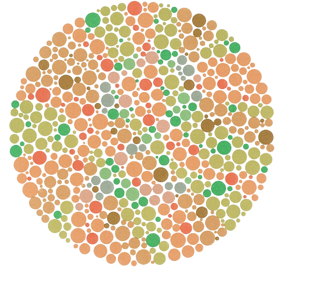 Ishihara Test - Hidden Digit - Color Blind Can See (720x720), Png Download