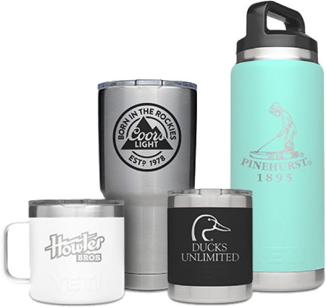 Custom Yeti Ramblers For Your Company Brand - Coors Light Chrome Bar Stool With Swivel (639x601), Png Download