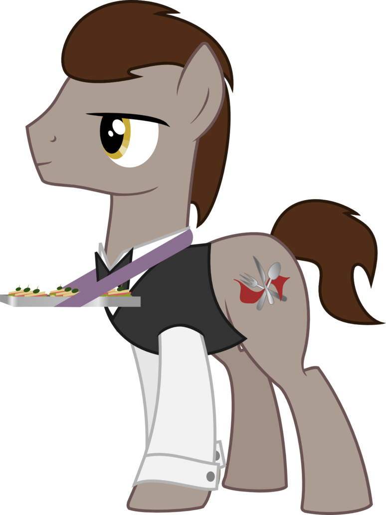 Silver Shine Oc Pony By Nstone On - Mlp Waiter Cutie Mark (774x1032), Png Download