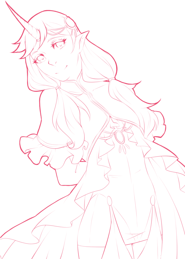 Transparent Girl - Drawing (600x849), Png Download