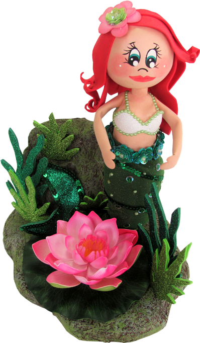 Centro De Mesa Sirenita Ariel - Figurine (700x700), Png Download
