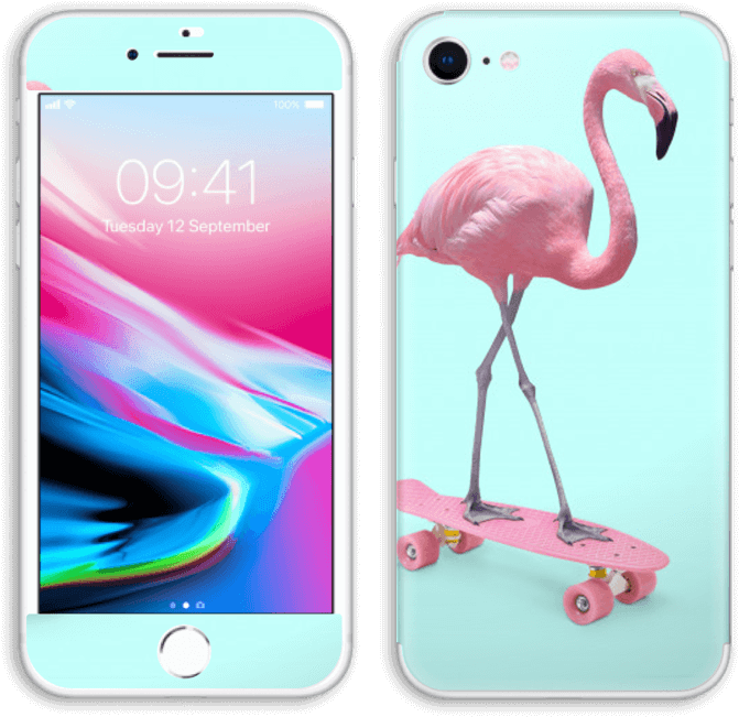 Skateboarding Flamingo - Skate Flamingo (800x779), Png Download