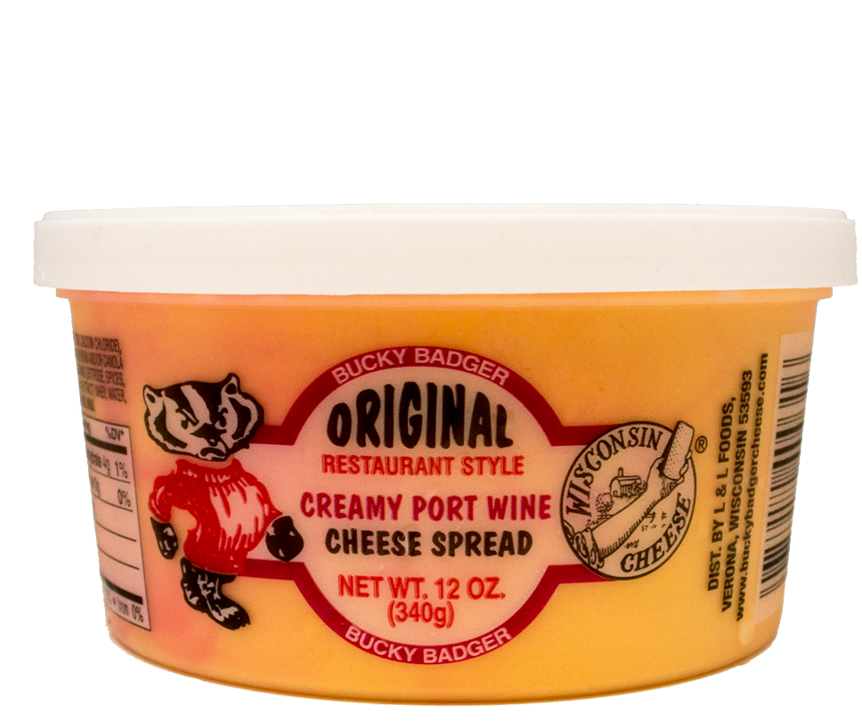 Bucky Badger Port Wine Restaurant Style Cheese Spread - Badger Horseradish Cheese Dip (1000x1001), Png Download