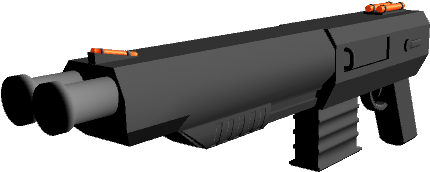 Featuring Double 12-gauge Barrels, This Motherfucker - Model (640x480), Png Download