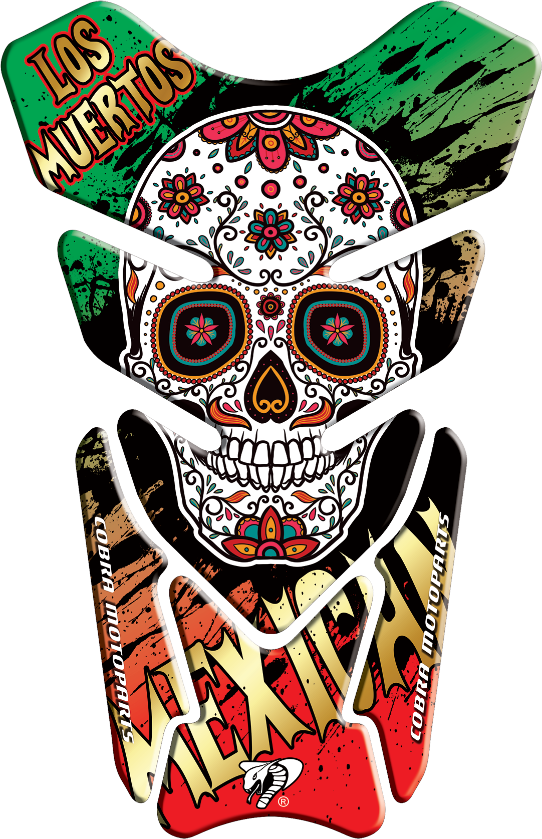 Sugar Skull - Day Of The Dead #7 Bag (1181x1750), Png Download