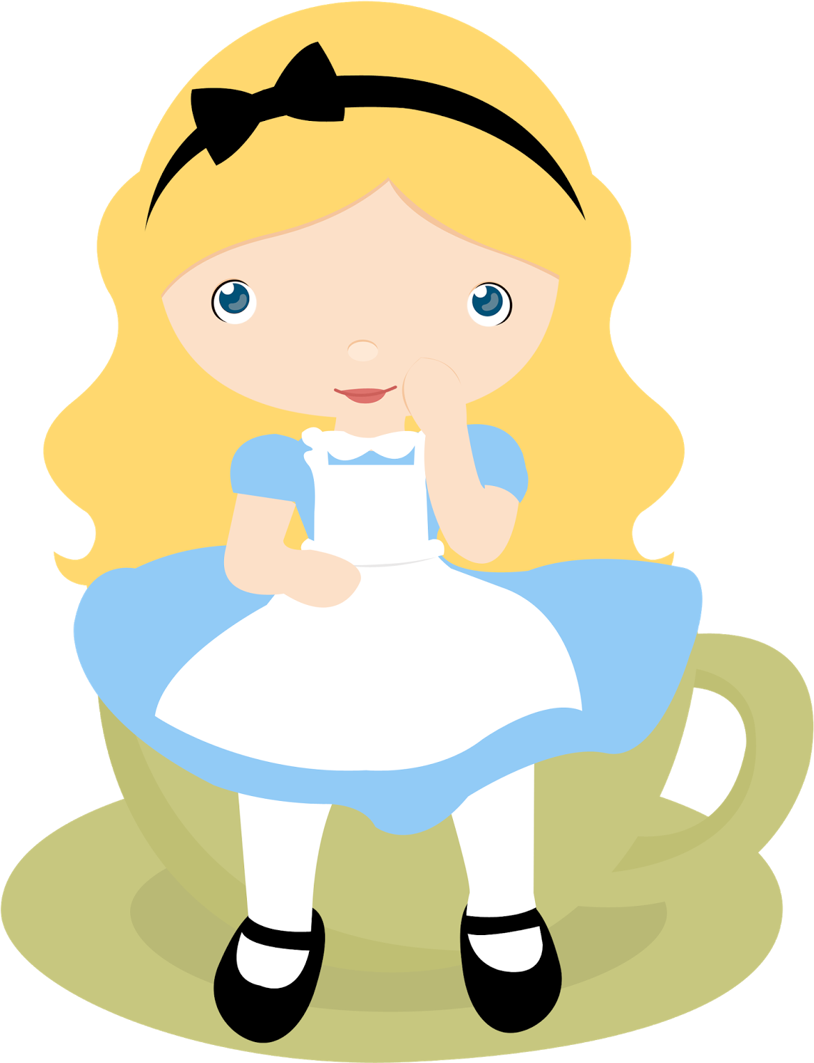 Clip Art Free Stock Youtube In Wonderland Clip - Alice In Wonderland As A Baby Cartoon (1253x1600), Png Download