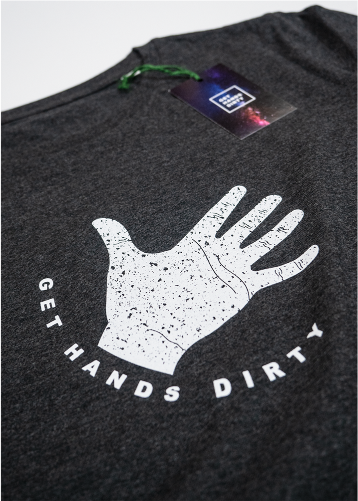 T-shirt Dirty Hand Logo Dark Grey - Woolen (1000x1000), Png Download