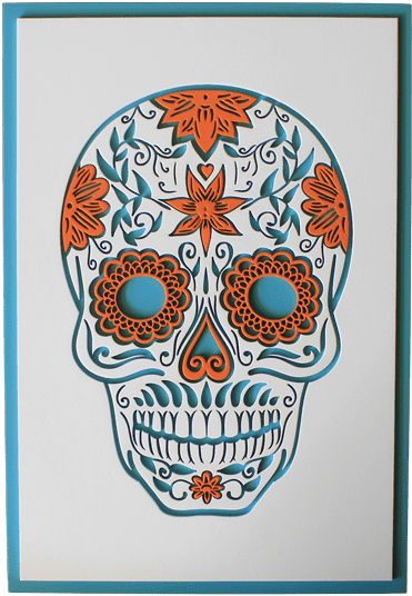 Placa Decorativa Caveira Mexicana (600x600), Png Download
