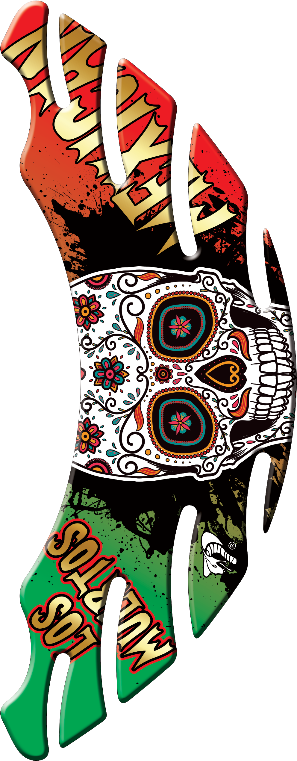 Sugar Skull - Day Of The Dead #7 Bag (1148x2658), Png Download