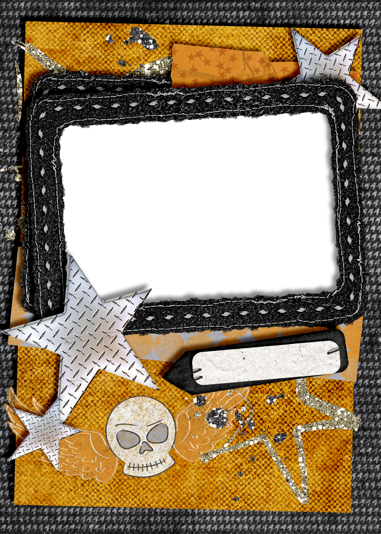 Marcos Para Fotografías Estilo Rock Punk - Marcos De Rock Para (750x1050), Png Download