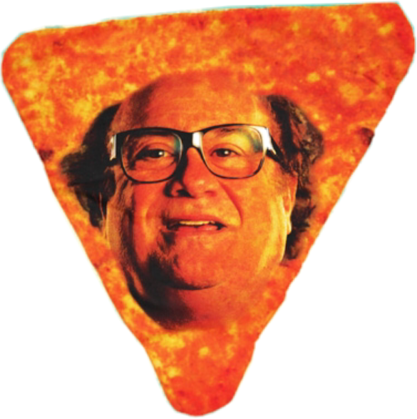 Dannydevito Dank Dannydorito Doritos Freetoedit - Danny Devito Dorito (585x587), Png Download