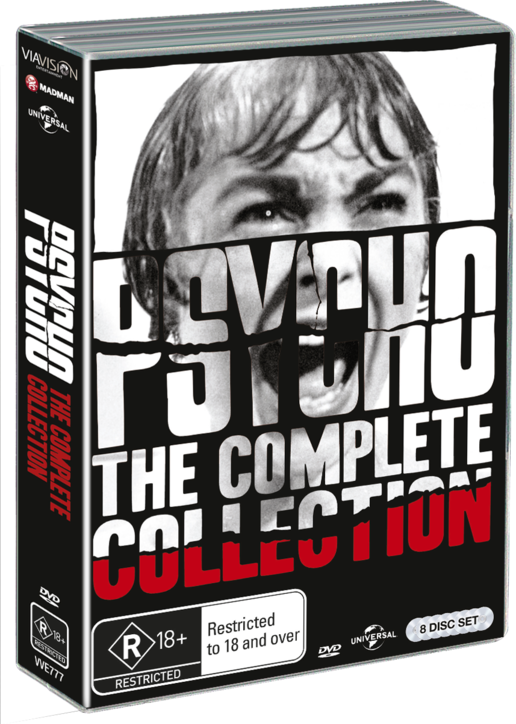 Psycho Collection Dvd Box Set - Psycho Collection Box Set (516x724), Png Download